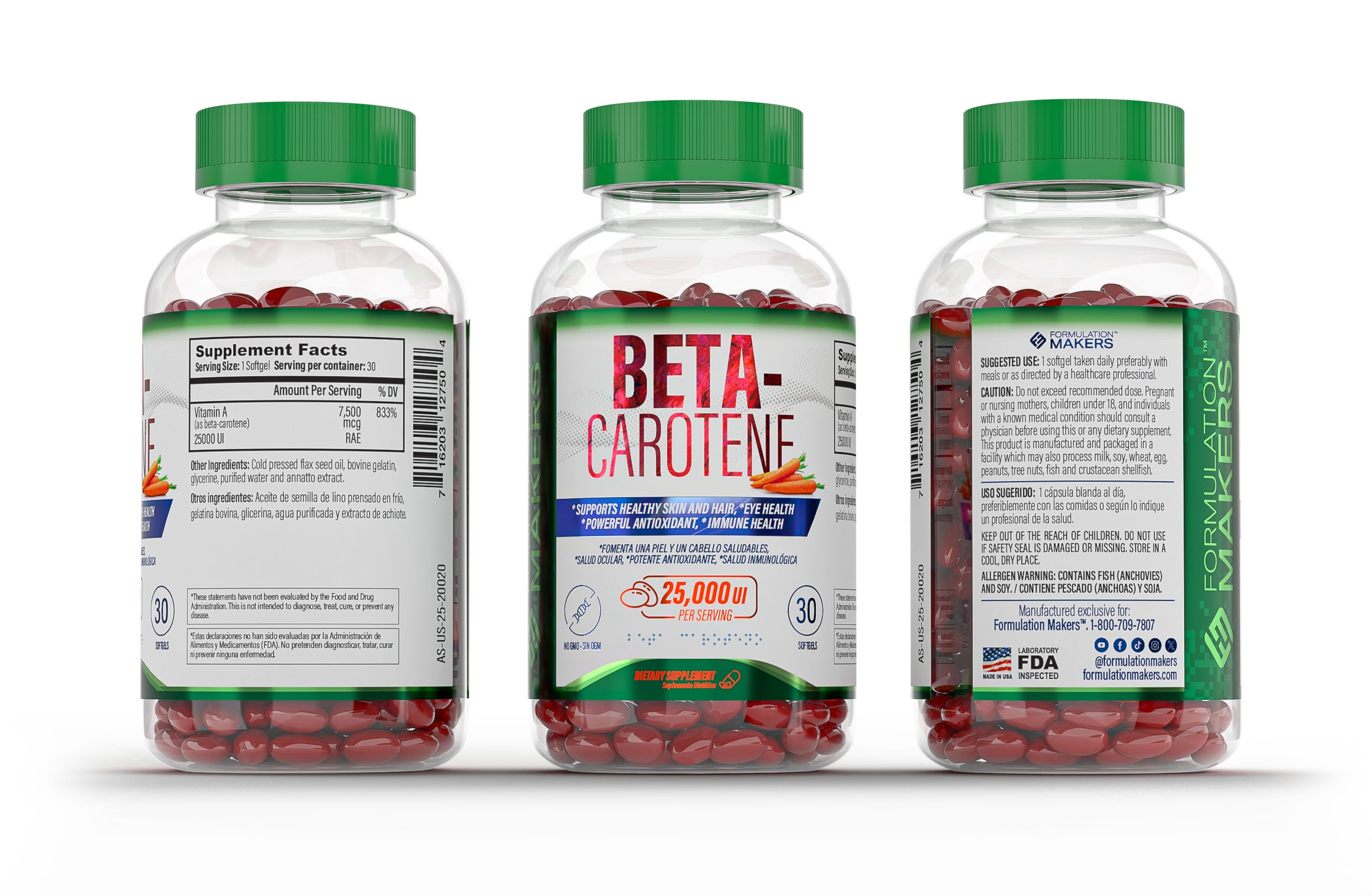 Beta Caroteno 30 Cápsulas Blandas - Imagen 2