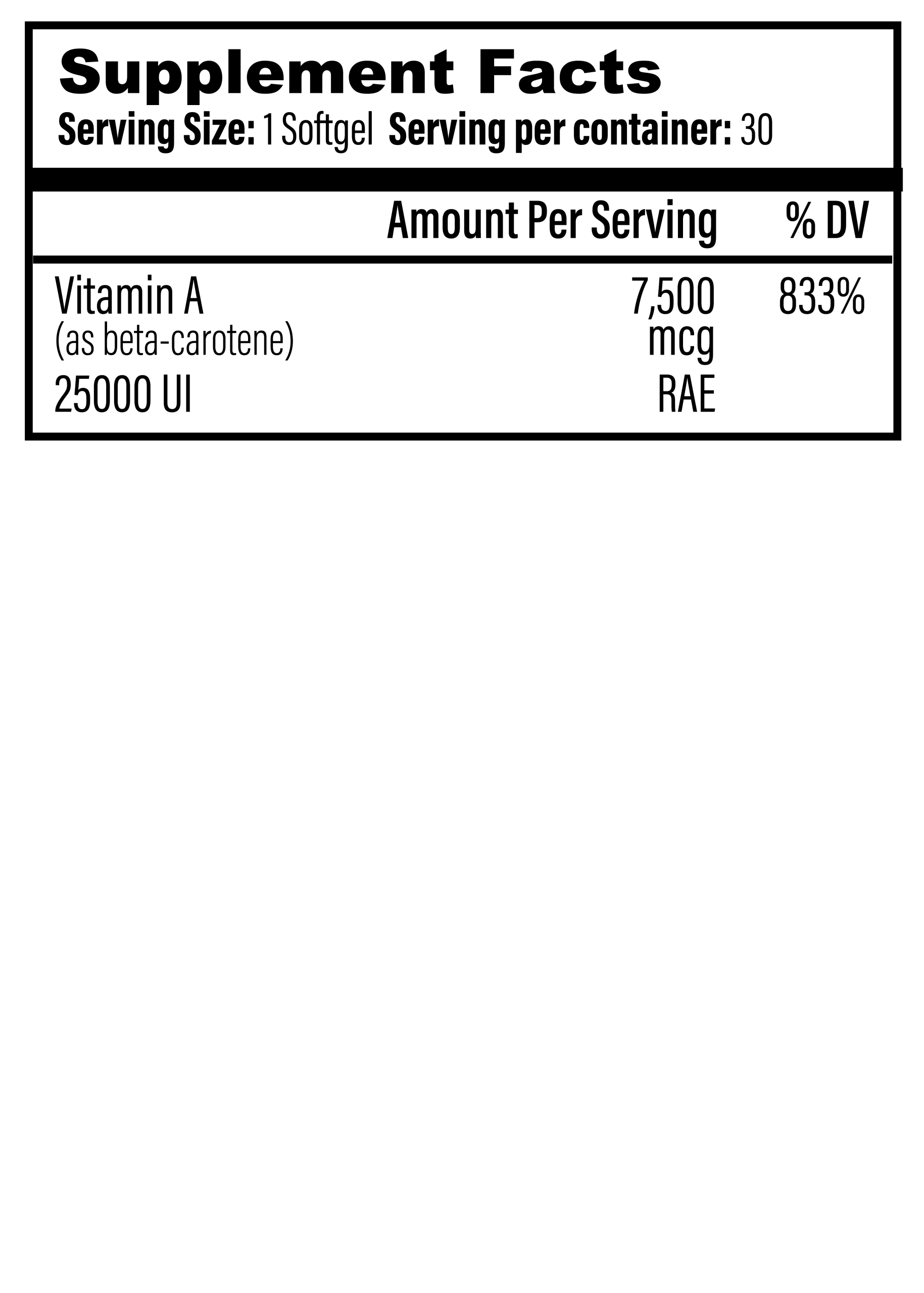 Beta Caroteno 30 Cápsulas Blandas - Imagen 3