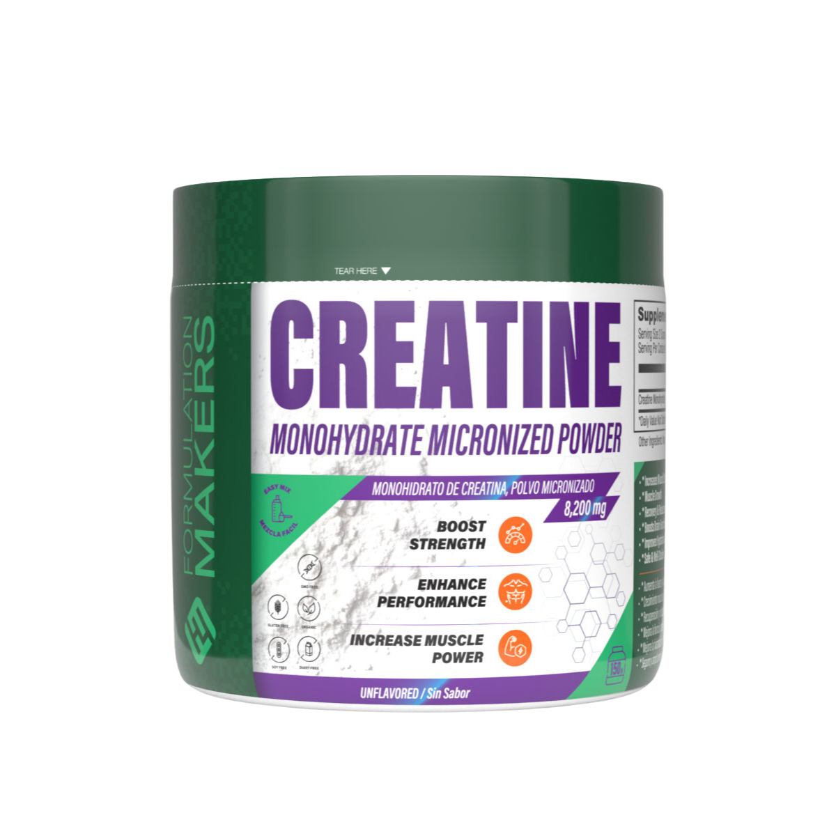 Creatina Monohidratada en Polvo 150 g