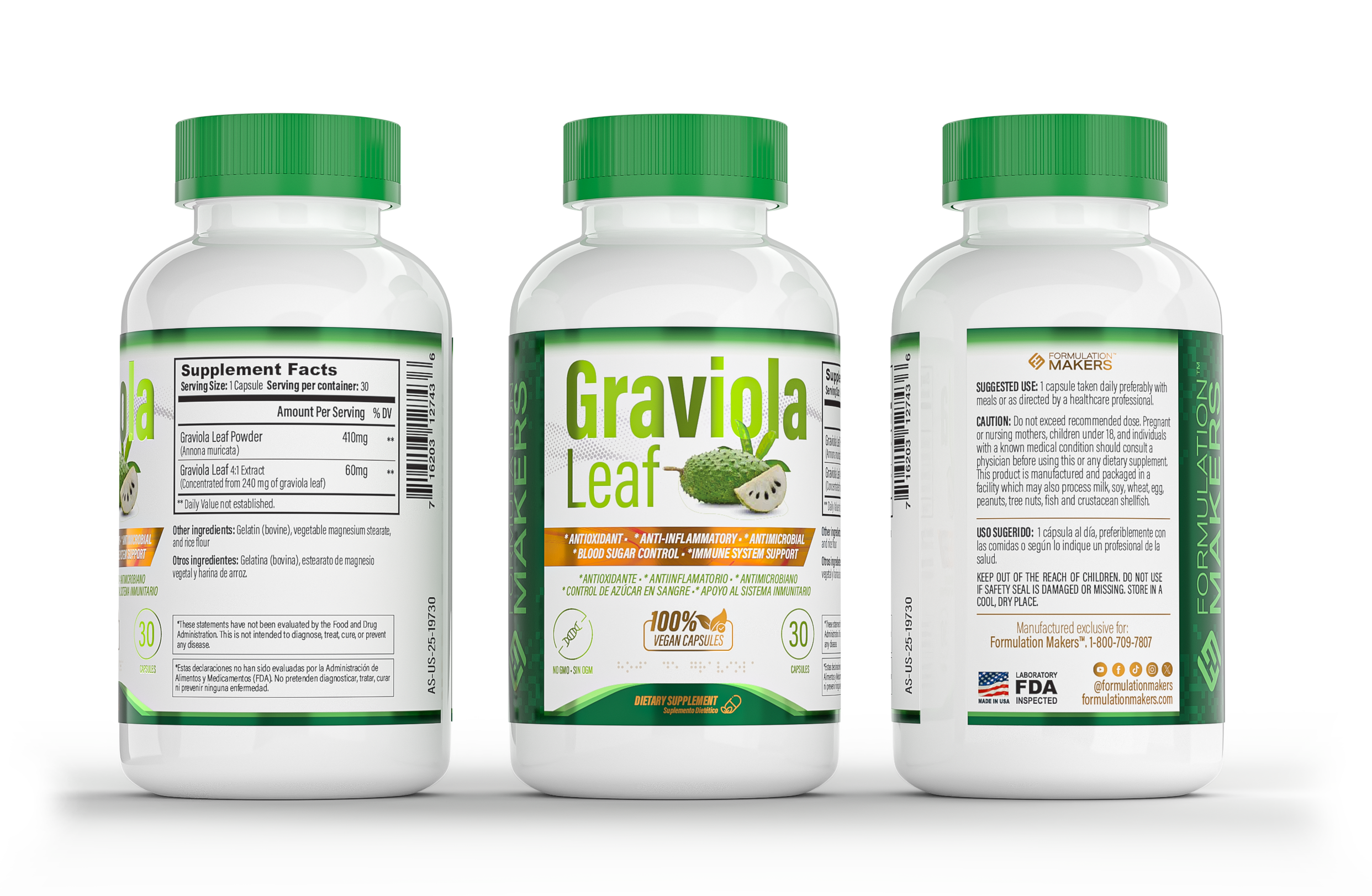 Graviola Leaf 30 Cápsulas - Imagen 2